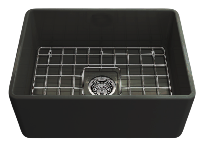 Turner Hastings Novi 60 x 46 Fine Fireclay Farmhouse Butler Sink — Matte Black