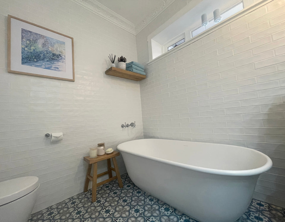 Turner Hastings Blanche 162 x 77 TitanCast Solid Surface Freestanding Bath — Satin Silk White
