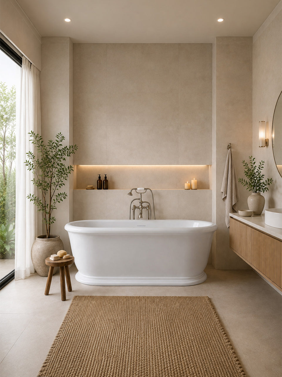 Turner Hastings Camden 180 x 85 TitanCast Solid Surface Freestanding Bath — Gloss White