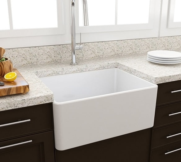 Turner Hastings Novi 60 x 46 Fine Fireclay Farmhouse Butler Sink — Gloss White