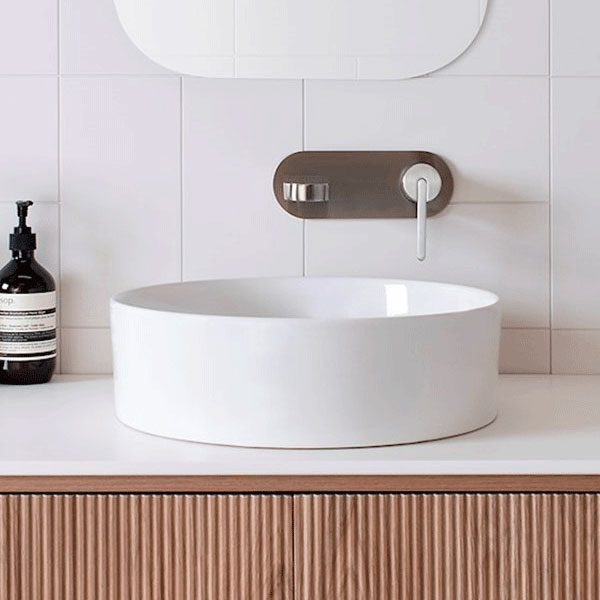 ADP Robbie 405 x 405 Above Counter Basin White