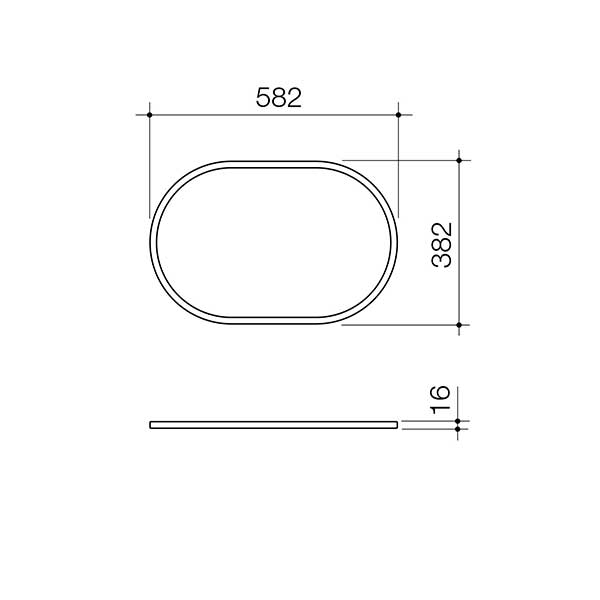 Caroma Liano II Pill Inset Basin with Tap Landing (1 Tap Hole)