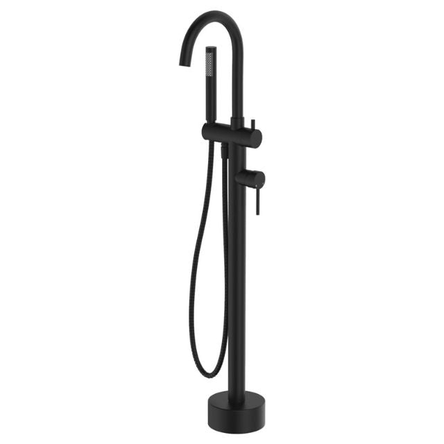 Fienza Kaya Floor Mounted Bath Mixer With Hand Shower