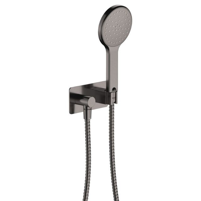Fienza Kaya Hand Shower, Rectangular Plate, Gun Metal