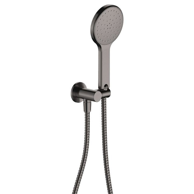 Fienza Kaya Hand Shower, Round Plate, Gun Metal
