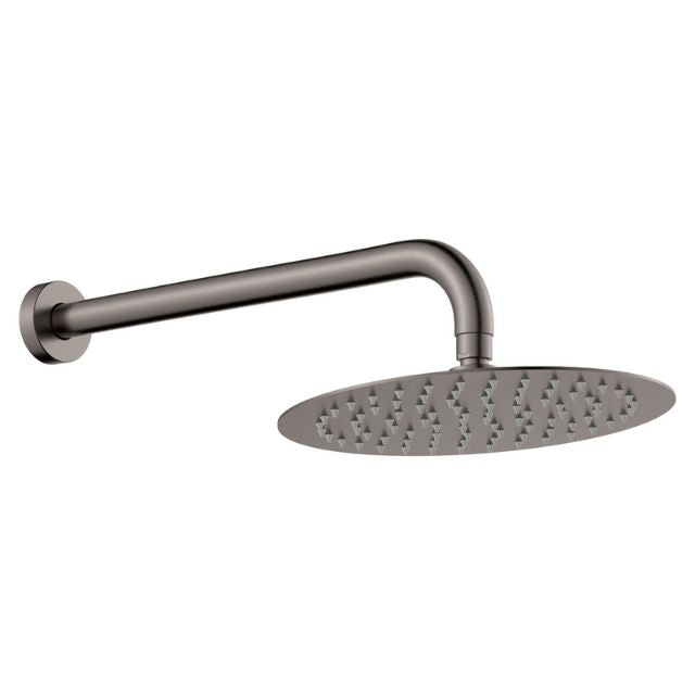 Fienza Kaya Wall Arm Shower Set, Gun Metal