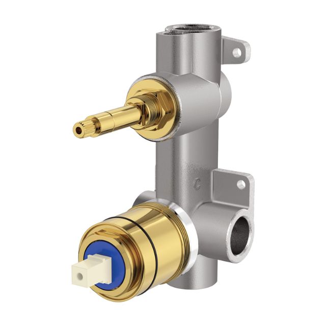 Fienza Quik-Switch Universal Wall Diverter Mixer Vertical Body Stainless Steel Lead Free