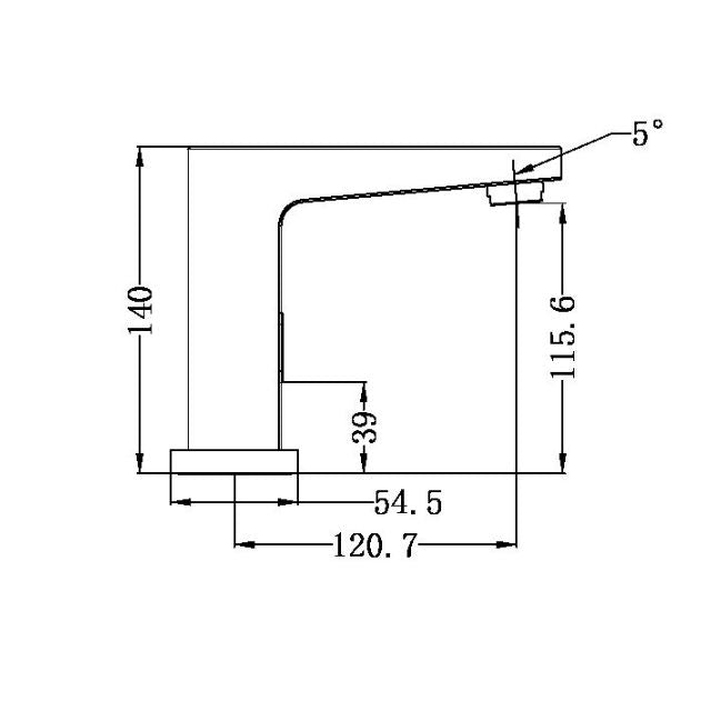 Nero Commercial Electronic Basin Tap