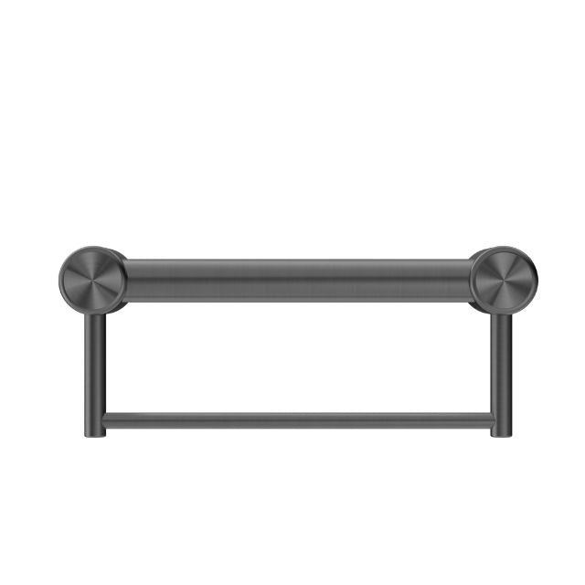 Nero Mecca Care Grab Rail With Towel Holder Brushed