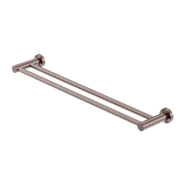 Nero Mecca Double Towel Rail 600/800mm