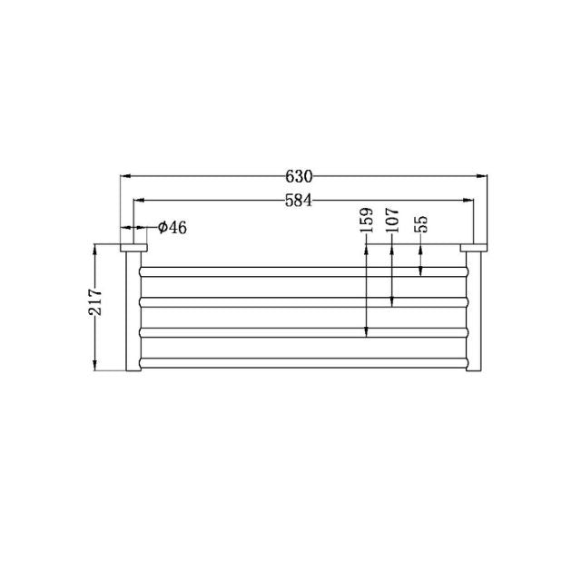 Nero Mecca Towel Rack
