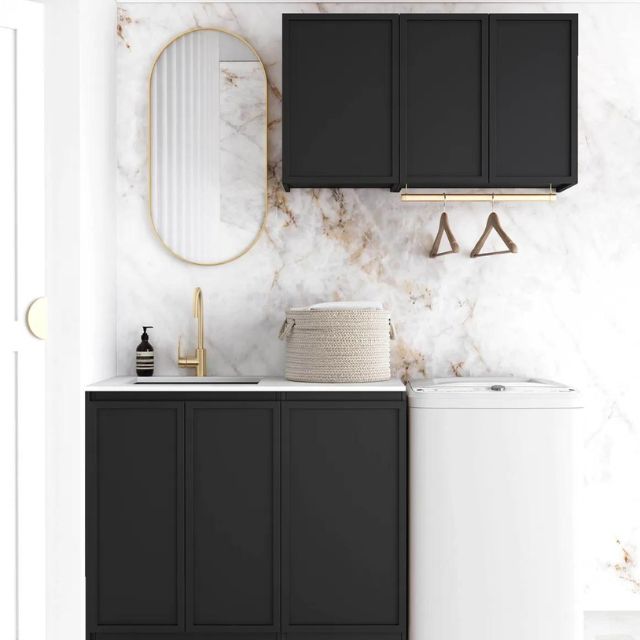 Otti Hampshire 1715mm Laundry Set A - Black