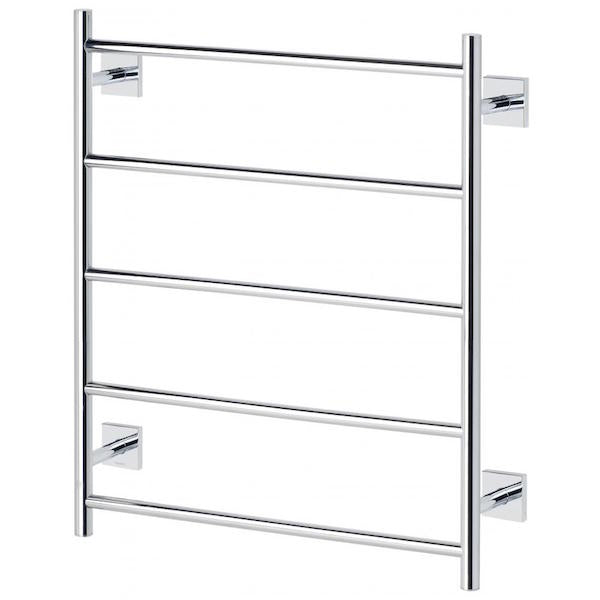 Phoenix Radii Towel Ladder 750mm x 740mm Square Plate Chrome
