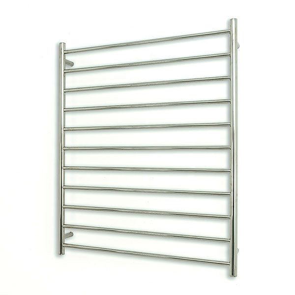 Radiant - Round 11 Bar Heated Towel Ladder 1100H x 900W (right wiring) POLISHED STAINLESS