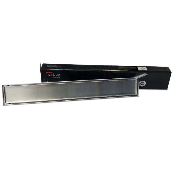 Radiant Tile Insert Linear Shower Grate - Brushed Satin