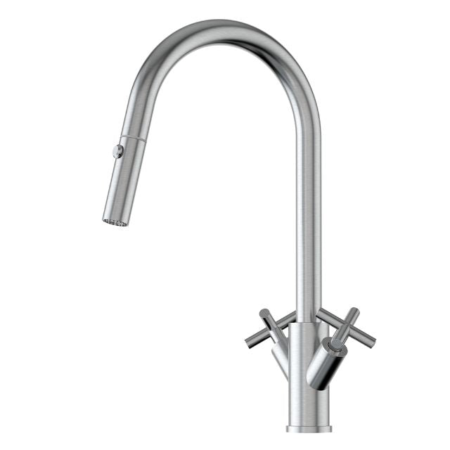 Suprema Xpress Fit X-Gen Dual Handle Retractable Sink Mixer