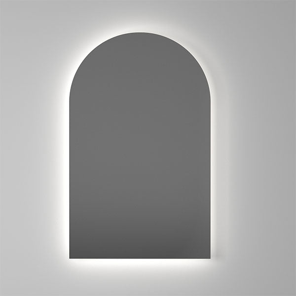 Thermogroup Backlit Arch Shape LED Mirror 500x800 with Warm or Cool Light and Demister