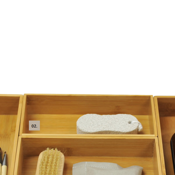 Timberline Modular Organiser System - Bamboo Box - 100 x 200mm (ORGBOX100200)