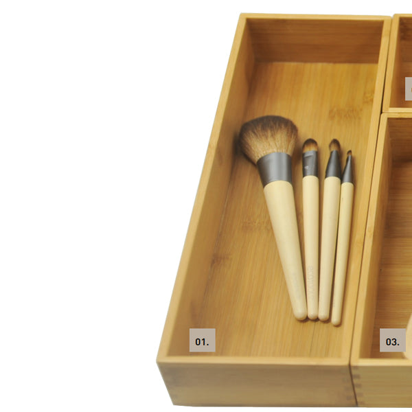 Timberline Modular Organiser System - Bamboo Box - 100 x 300mm (ORGBOX100300)