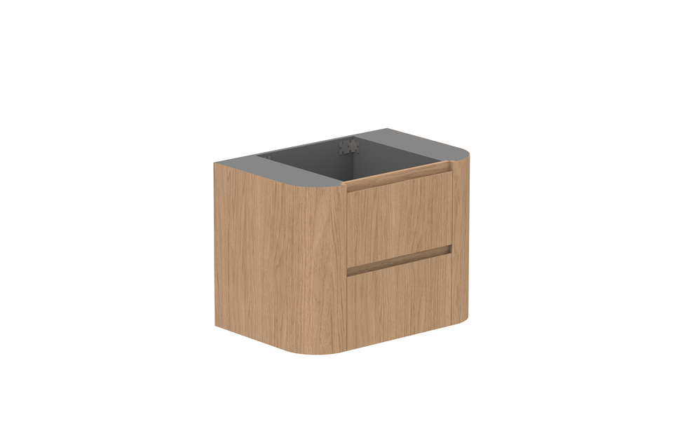 ADP Thea Curved Wall Hung Vanity Ceramic Benchtop
