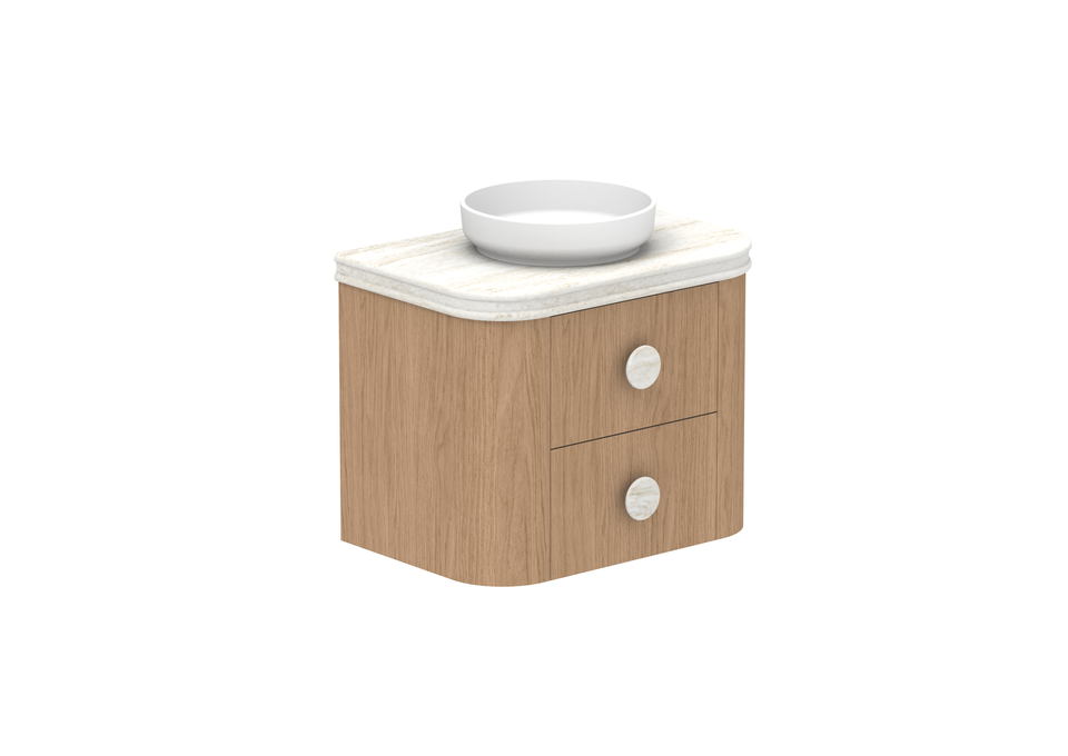 ADP Thea Curved Wall Hung Vanity Ceramic Benchtop
