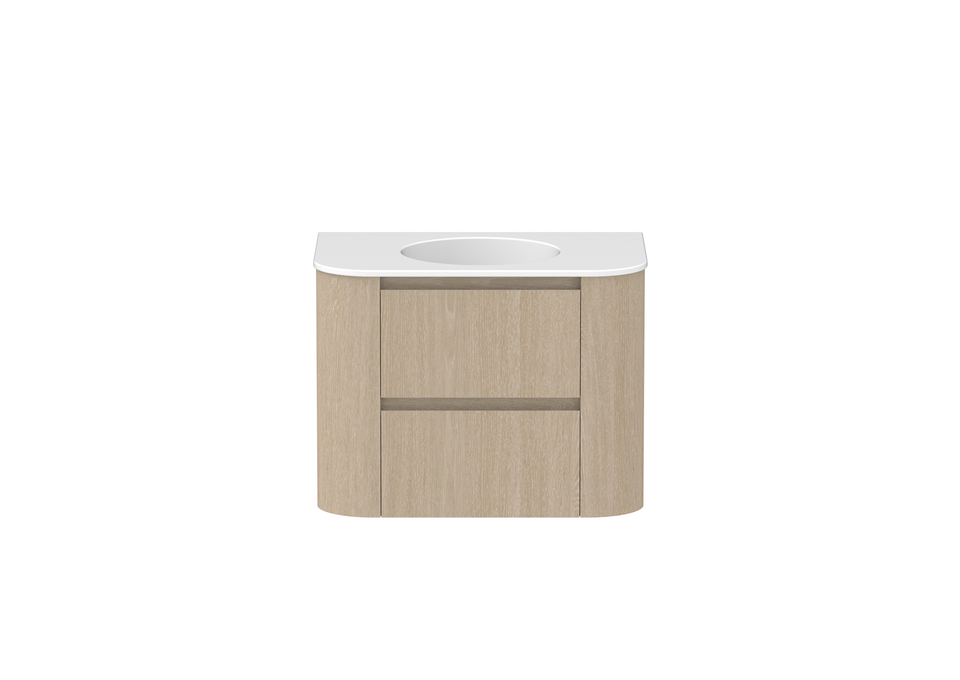 ADP Thea Curved Wall Hung Vanity Ceramic Benchtop