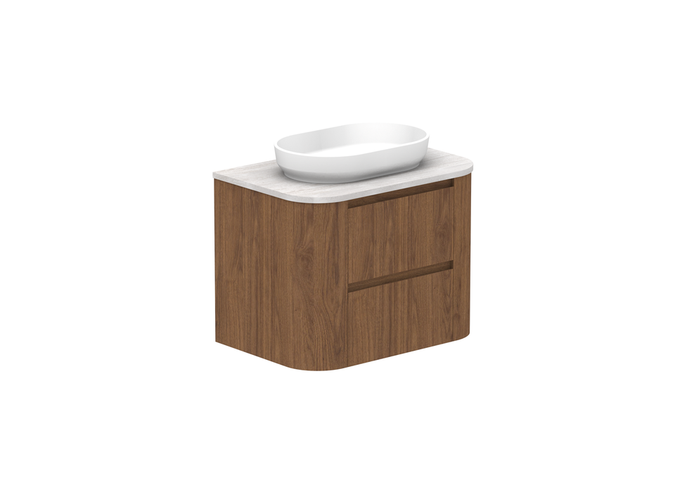 ADP Thea Curved Wall Hung Vanity Ceramic Benchtop