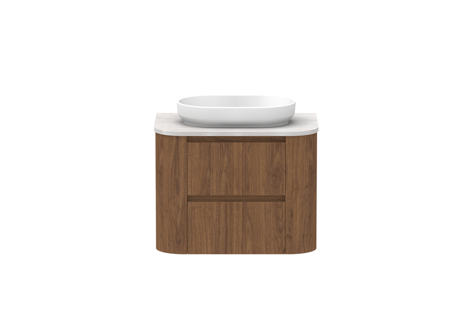ADP Thea Curved Wall Hung Vanity Ceramic Benchtop