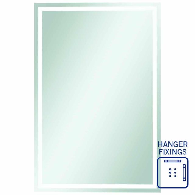Thermogroup Rectangle Mirror with Sandblasted Border - 1500x900mm (SS1590HN)