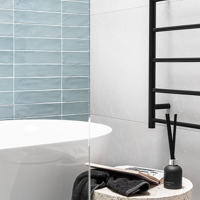 Thermogroup Straight Round Non-Heated Ladder Towel Rail