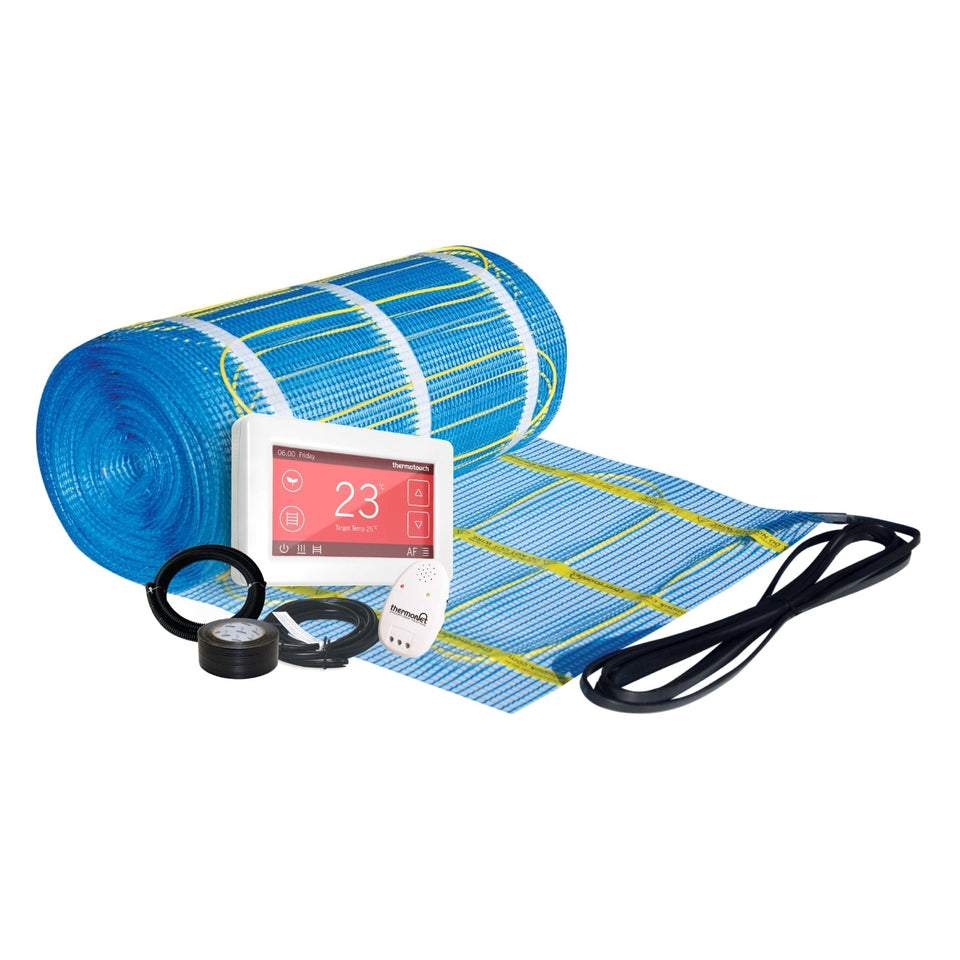 Thermogroup Thermonet 200W/m² In Screed and Bathroom Heating Kit – Black Dual Controller