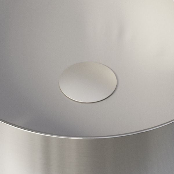 Timberline Pop Up Waste with Stainless Steel Cover, No Overflow - Brushed Nickel (POP-OPT-BN)