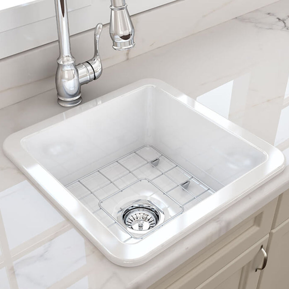 Turner Hastings Cuisine 46 x 46 Inset / Undermount Fine Fireclay Sink