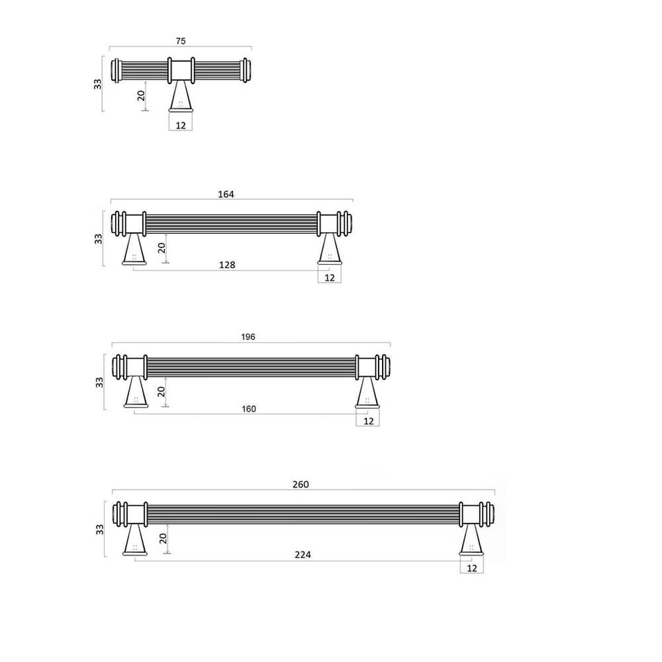 Turner Hastings The Verona Handle Collection - Brushed Brass (VE224CB-BB) 11