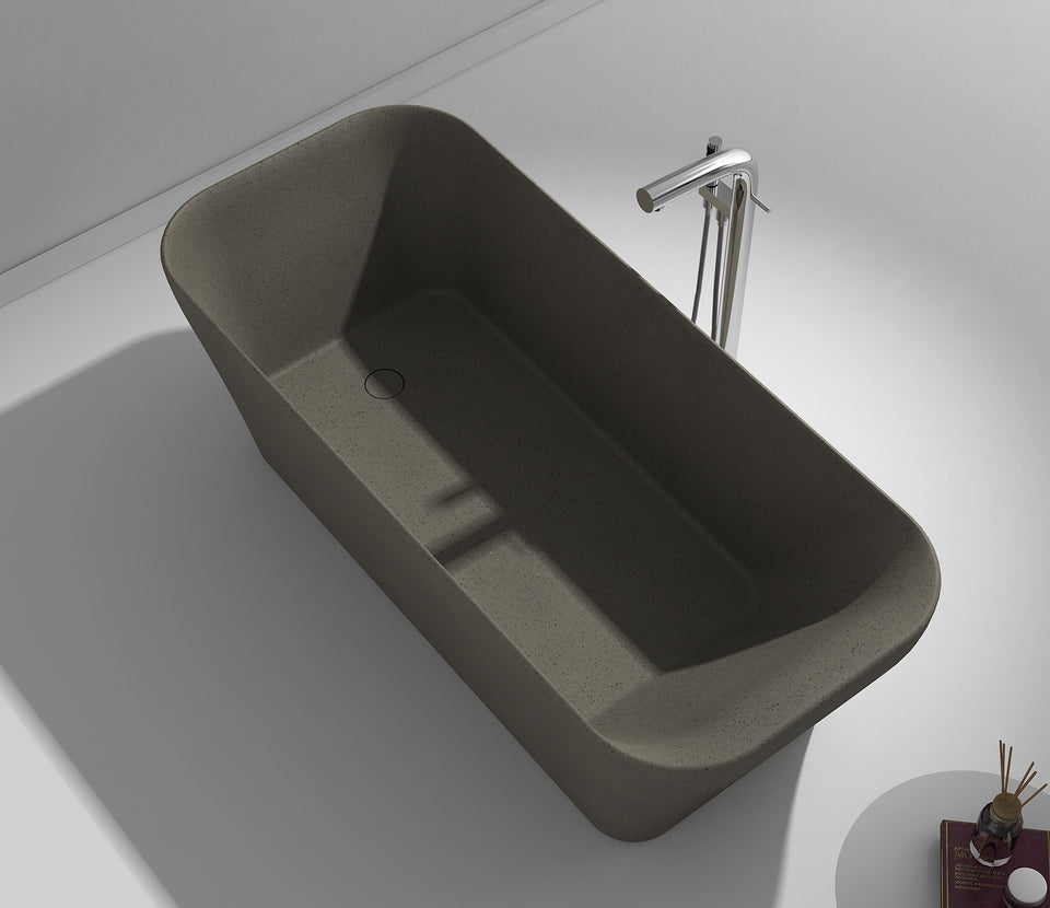 Studio Bagno Verve Free Standing Bath - Ash Grey (VER007/AG) 3