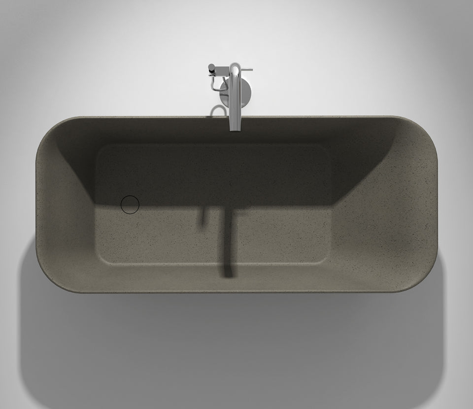 Studio Bagno Verve Free Standing Bath - Ash Grey (VER007/AG) 4