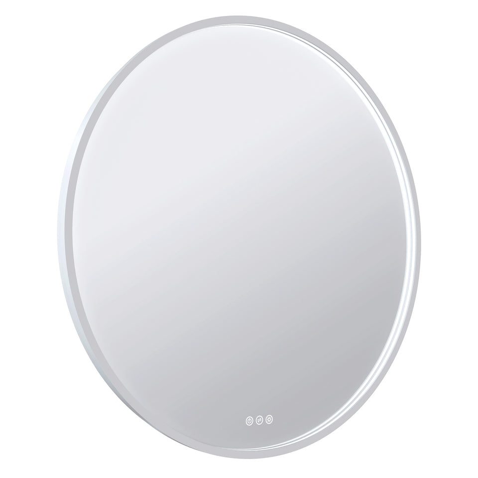 Radiant GLÖDA White - OLËK - 600mm LED Mirror (WHTRND60) 4
