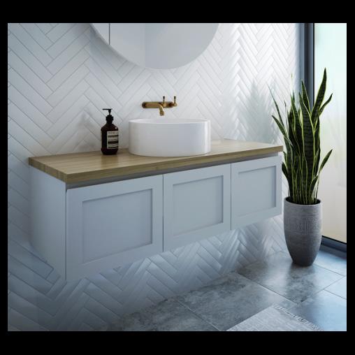 Vanities Rifco Hamilton 1200 Wall Hung Bathroom Vanity Cabinet - Wall Hung Bathroom Vanities Sydney